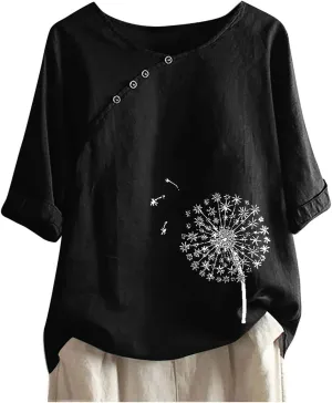 Workout Tops for Women Loose Fit Women Fashion V-Neck Half Sleeves Oversized T Shirt Solid Casual Loose Basic Tops