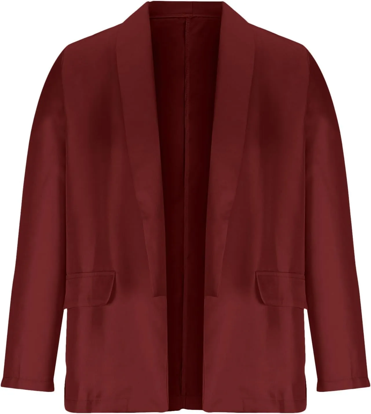 Xiaojmake Women's Casual Blazers Business Jackets Long Sleeve Open Front Cardigan Work Suit Spring Fall Versatile Blazer Coat